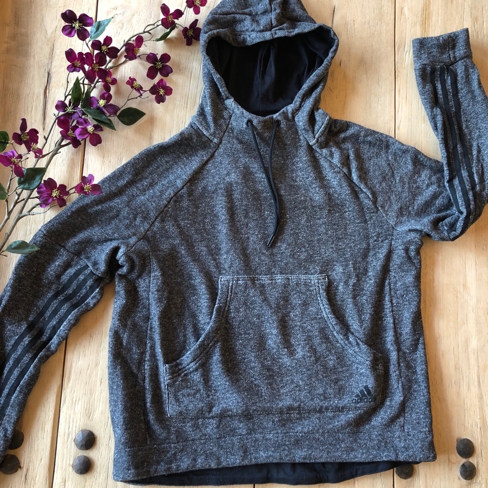 Adidas , sweatshirt, Hoody, heather, 3stripe arms